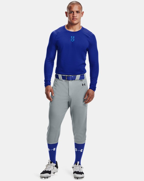 Men's UA Baseball ColdGear® Long Sleeve, Blue, pdpMainDesktop image number 2